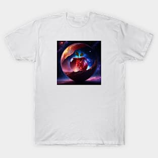 a cosmic journey through the an apple T-Shirt